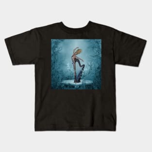 Music, wonderful fantasy harp with women Kids T-Shirt